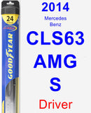 Driver Wiper Blade for 2014 Mercedes-Benz CLS63 AMG S - Hybrid