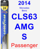 Passenger Wiper Blade for 2014 Mercedes-Benz CLS63 AMG S - Hybrid