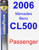 Passenger Wiper Blade for 2006 Mercedes-Benz CL500 - Hybrid