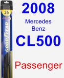 Passenger Wiper Blade for 2008 Mercedes-Benz CL500 - Hybrid