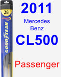 Passenger Wiper Blade for 2011 Mercedes-Benz CL500 - Hybrid