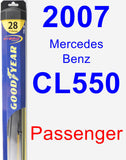 Passenger Wiper Blade for 2007 Mercedes-Benz CL550 - Hybrid