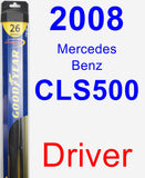 Driver Wiper Blade for 2008 Mercedes-Benz CLS500 - Hybrid