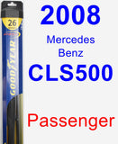 Passenger Wiper Blade for 2008 Mercedes-Benz CLS500 - Hybrid