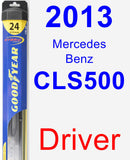 Driver Wiper Blade for 2013 Mercedes-Benz CLS500 - Hybrid