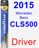 Driver Wiper Blade for 2015 Mercedes-Benz CLS500 - Hybrid