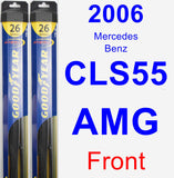 Front Wiper Blade Pack for 2006 Mercedes-Benz CLS55 AMG - Hybrid