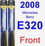 Front Wiper Blade Pack for 2008 Mercedes-Benz E320 - Hybrid