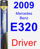 Driver Wiper Blade for 2009 Mercedes-Benz E320 - Hybrid