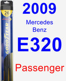 Passenger Wiper Blade for 2009 Mercedes-Benz E320 - Hybrid