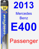 Passenger Wiper Blade for 2013 Mercedes-Benz E400 - Hybrid