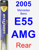 Rear Wiper Blade for 2005 Mercedes-Benz E55 AMG - Hybrid