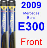 Front Wiper Blade Pack for 2009 Mercedes-Benz E300 - Hybrid