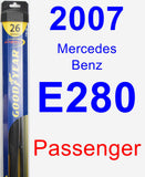 Passenger Wiper Blade for 2007 Mercedes-Benz E280 - Hybrid