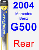 Rear Wiper Blade for 2004 Mercedes-Benz G500 - Hybrid