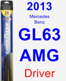 Driver Wiper Blade for 2013 Mercedes-Benz GL63 AMG - Hybrid