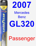 Passenger Wiper Blade for 2007 Mercedes-Benz GL320 - Hybrid