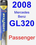 Passenger Wiper Blade for 2008 Mercedes-Benz GL320 - Hybrid