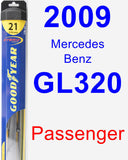 Passenger Wiper Blade for 2009 Mercedes-Benz GL320 - Hybrid