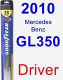 Driver Wiper Blade for 2010 Mercedes-Benz GL350 - Hybrid