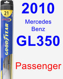 Passenger Wiper Blade for 2010 Mercedes-Benz GL350 - Hybrid