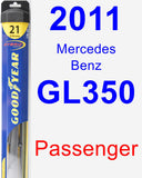 Passenger Wiper Blade for 2011 Mercedes-Benz GL350 - Hybrid