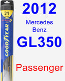Passenger Wiper Blade for 2012 Mercedes-Benz GL350 - Hybrid