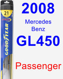 Passenger Wiper Blade for 2008 Mercedes-Benz GL450 - Hybrid