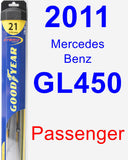 Passenger Wiper Blade for 2011 Mercedes-Benz GL450 - Hybrid