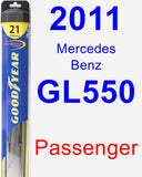 Passenger Wiper Blade for 2011 Mercedes-Benz GL550 - Hybrid