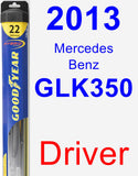 Driver Wiper Blade for 2013 Mercedes-Benz GLK350 - Hybrid