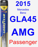 Passenger Wiper Blade for 2015 Mercedes-Benz GLA45 AMG - Hybrid