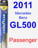 Passenger Wiper Blade for 2011 Mercedes-Benz GL500 - Hybrid