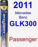 Passenger Wiper Blade for 2011 Mercedes-Benz GLK300 - Hybrid