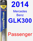 Passenger Wiper Blade for 2014 Mercedes-Benz GLK300 - Hybrid