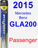 Passenger Wiper Blade for 2015 Mercedes-Benz GLA200 - Hybrid