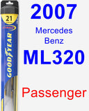 Passenger Wiper Blade for 2007 Mercedes-Benz ML320 - Hybrid