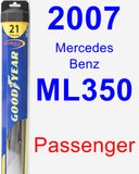 Passenger Wiper Blade for 2007 Mercedes-Benz ML350 - Hybrid