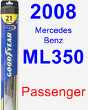 Passenger Wiper Blade for 2008 Mercedes-Benz ML350 - Hybrid