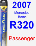 Passenger Wiper Blade for 2007 Mercedes-Benz R320 - Hybrid