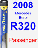 Passenger Wiper Blade for 2008 Mercedes-Benz R320 - Hybrid