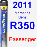 Passenger Wiper Blade for 2011 Mercedes-Benz R350 - Hybrid