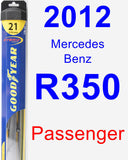 Passenger Wiper Blade for 2012 Mercedes-Benz R350 - Hybrid
