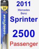 Passenger Wiper Blade for 2011 Mercedes-Benz Sprinter 2500 - Hybrid