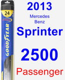 Passenger Wiper Blade for 2013 Mercedes-Benz Sprinter 2500 - Hybrid