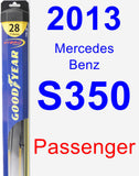 Passenger Wiper Blade for 2013 Mercedes-Benz S350 - Hybrid