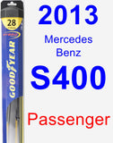 Passenger Wiper Blade for 2013 Mercedes-Benz S400 - Hybrid