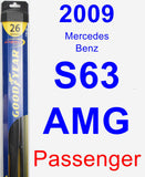 Passenger Wiper Blade for 2009 Mercedes-Benz S63 AMG - Hybrid