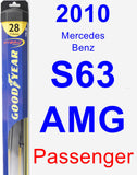 Passenger Wiper Blade for 2010 Mercedes-Benz S63 AMG - Hybrid