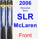 Front Wiper Blade Pack for 2006 Mercedes-Benz SLR McLaren - Hybrid